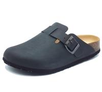 BioNatura 11 Vegas Imb Crazy Nero Sandali per Donna in pelle ingrassata zeppa ba