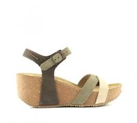 Bionatura 24 Fregene sandalo 24 Fregene zeppa in nabuk Multicolore M2401 (Multicolore, Sistema Taglie Calzature EU, Adulto, Donna, Numero, Media, 39)