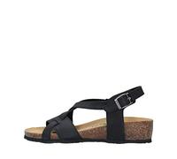 BioNatura Sandalo in Pelle Nabuk Nero MOD. 12A826 Nero 37