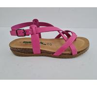 Bionatura Sandalo/Infradito Donna In Pelle Incrociata - TOFUXI (Fuxia)