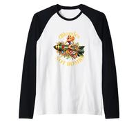 Bionde Non Bombe Pace retrò Sexy Pin Up Ragazza Vintage Maglia con Maniche Raglan