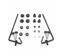 Biondi Kit Attacchi Parabrezza per Suzuki Estilete UF 50 2000, per SYM DD FT05 50 2003, Set Completo di Montaggio in Nero