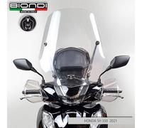 BIONDI PARABREZZA PARAVENTO TRASPARENTE PER STAFFE ORIGINALI HONDA SH 350 2021-