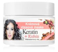 Bione Cosmetics Keratin + Caffeine maschera in crema per capelli 260 ml