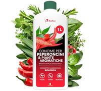 BioNee Concime Biologico per Peperoncini e Piante Aromatiche 1L - Nutrimento Naturale per Radici Forti, Foglie Profumate e Frutti dal Sapore Intenso