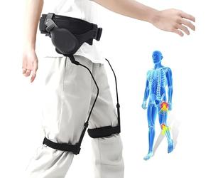 Bionic Body Power Walking Aids,Stroke Hemiplegia Walker,Lower Limb Rehabilitation Training,Walking Saves More Than 30% of Effort,Mobility Walking Aid for Hiking/Travel/Mountaineering/Picnics,Black-S