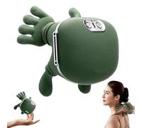 Bionic - Massaggiatore riscaldante senza fili, portatile, per collo e schiena, massaggio elettrico 4D per tessuti profondi, design simulato a mano umana, sollievo dal dolore (verde)