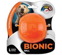 BIONIC Palla giocattolo per cani, grande, giocattolo interattivo da masticare che resiste ai masticatori più duri, per cani tra 30-60+ libbre (13-27+ kg.)