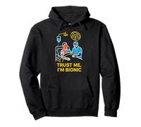Bionic Patient Trust Me Im Bionic Fun Mens Chirurgia Recupero Felpa con Cappuccio