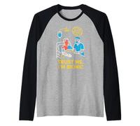Bionic Patient Trust Me Im Bionic Fun Mens Chirurgia Recupero Maglia con Maniche Raglan