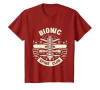 Bionic Spine Club Chirurgia Medica avanzata - Maglietta, Bambini, Mirtillo Rosso, 6 Anni