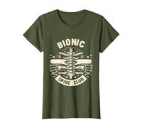 Bionic Spine Club Chirurgia Medica avanzata - Maglietta, Donna, Oliva, XL