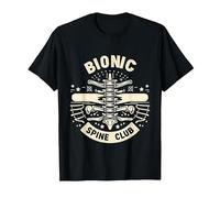 Bionic Spine Club Chirurgia Medica avanzata - Maglietta, Uomo, Nero, 3XL