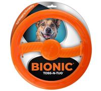 BIONIC Toss-N-Tug Ring, giocattolo interattivo per cani, 22,7 cm