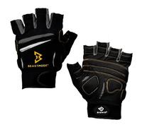 Bionic Ufficiale Il Guanto di Marshawn Lynch Guanti Uomo Guanti Senza Dita Fitness Sollevamento/W/Beast Mode Natural Fit Technology, Nero (Coppia), BeastMode Fitness Men's Fingerless Medium, Black, M