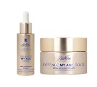 BioNike Cofanetto Set Regalo Donna Anti Age Defence My Age Gold - Crema Viso Ricca Fortificante 50 ml e siero fortificante intensivo 30 ml natale 2025