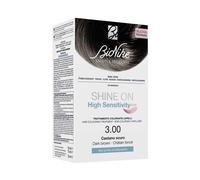 Shine on high sensitivity plus castano scuro 3,00 rivelatore in crema 75 ml + crema colorante 50 ml