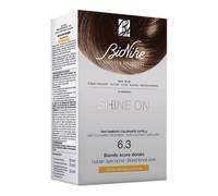 Bionike Shine On - Trattamento N.6.3 Biondo Scuro Dorato, Kit Tinta Senza Ammoniaca, Azione Nutriente e Protettiva, Dona un Colore Brillante, Copre i Capelli Bianchi