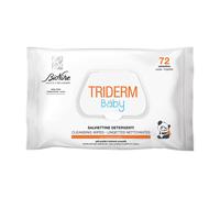 BioNike Triderm Baby - Salviettine detergenti lenitive per il cambio pannolino, 72 pezzi