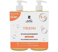 Bionike Triderm Detergente Emolliente Bipacco 2x750ml per Pelle Secca e Molto Secca