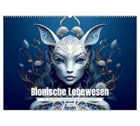 Bionische Lebewesen - Von der Natur inspirierte Menschen der Zukunft (Wandkalender 2026 DIN A2 quer), CALVENDO Monatskalender: Hybride Ästhetik - Natur und Mensch