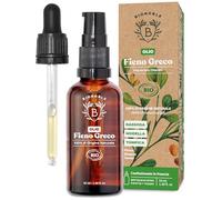 Bionoble Olio di Fieno Greco Biologico 50ml Macerato Oleoso con Olio di Girasole - Corpo, Petto, Glutei, Capelli, Unghie - Vegan e Cruelty Free - Bottiglia di Vetro + Pipetta + Pompa