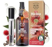Bionoble Olio di Ricino Biologico 100ml - 100% Puro, Naturale, Pressato a Freddo - Ciglia, Sopracciglia, Capelli, Unghie - Vegan Castor Oil - Bottiglia di Vetro + Pipetta + Pompa + Kit Mascara