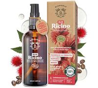 Bionoble Olio di Ricino Biologico 100ml - 100% Puro, Naturale, Pressato a Freddo - Ciglia, Sopracciglia, Capelli, Barba, Unghie - Vegan Castor Oil - Bottiglia di Vetro + Pipetta + Pompa