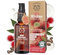 Bionoble Olio di Ricino Biologico 50ml - 100% Puro, Naturale, Pressato a Freddo - Ciglia, Sopracciglia, Capelli, Barba, Unghie - Vegan Castor Oil - Bottiglia di Vetro + Pipetta + Pompa