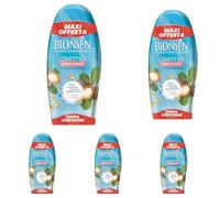 Bionsen Bagnodoccia Dermo-Idratante con Oligominerali Termali Giapponesi e Olio di Argan, Senza Parabeni, Per Pelli Sensibi, Flacone 650 ml x 2 (Confezione da 5)