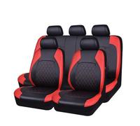 BioNyt Set Coprisedili Auto per Citroen C3 Picasso C4 AirCross C4 Cactus 2000-2023, 9 Pezzi Traspirante Antiscivolo Impermeabile Pelle Copri Sedile, Interni Protezioni Accessori,Red