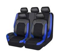 BioNyt Set Coprisedili Auto per Dacia Sandero Stepway Duster 2000-2023 2024, 9 Pezzi Traspirante Antiscivolo Impermeabile Pelle Copri Sedile, Interni Protezioni Accessori,Blue