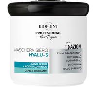 Biopoint Professional Hair Program Maschera Siero Hyalu-3 Con Amino Serum e Acido Ialuronico Per Capelli Disidratati 400 Ml