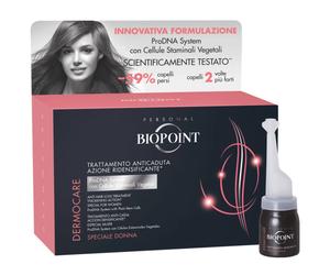 Biopoint Dermocare Anticaduta Donna 12 Fiale x 6ml Cellule Staminali Vegetali