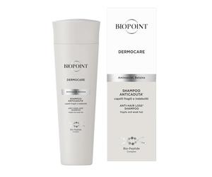 Biopoint Dermocare - Shampoo Anticaduta con Aminoacidi e Betaina per Capelli Fragili e Indeboliti, Deterge con Delicatezza, Fortifica e Volumizza, Favorendone la Vitalità, 200 ml