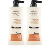 Biopoint Professional Hair Program - Shampoo Capelli Super Nutriente, Formula Ultra Ricca per Idratare e Nutrire i capelli secchi e sfibrati, 400 ml (Confezione da 2)