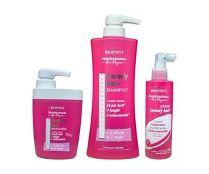 BIOPOINT PROFESSIONAL KIT CAPELLI SPEEDY HAIR SHAMPOO + MASCHERA + SPRAY | CRESCITA PIU' RAPIDA