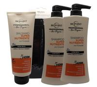 BIOPOINT SET LINEA SUPER NUTRIENTE : 2XSHAMPOO 400 ML + 1XBALSAMO 350 ML + FASCIA PER CAPELLI