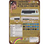 Biopracess 1981 Commodore VIC-20 Computer Vintage Look Pub Home Decor targa di latta 20,3 x 30,5 cm