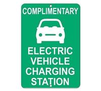 Biopracess Cartello per stazione di ricarica per veicoli elettrici, 20,3 x 30,5 cm