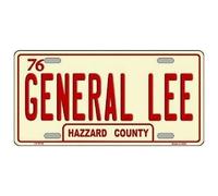 Biopracess Dukes Of Hazzard General Lee Hazzard County Targa 15,2 x 30,5 cm