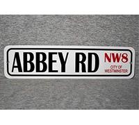 Biopracess Nuovo segnale stradale Abbey Road City Of Westminster cartello stradale 10,2 x 40,6 cm