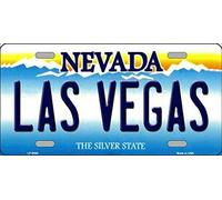Biopracess Targa di Las Vegas Nevada State Sfondo Novità Targa 15,2 x 30,5 cm