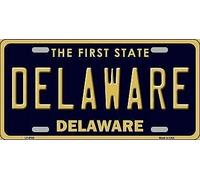 Biopracess Targa in metallo Delaware Novelty Targa 15,2 x 30,5 cm