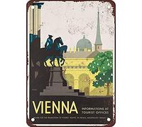 Biopracess Vienna Austria Divertente Metallo Tin Sign Iron Tin Sign Metal Sign Alluminio Metallo Metallo Targa Metallo Metallo Targa 20,3 x 30,5 cm