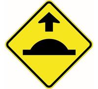 Biopracess Warning Caution Speed Hump Ahead Segnale stradale Segnale stradale in metallo segnale di avvertimento quadrato 30,5 x 30,5 cm