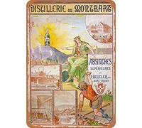 Bioprocess Montbart Absinthe Decor Poster Wall Art Tin Sign Decor Metal Sign Poster 20 x 30 cm