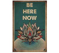 Bioprocess Poster vintage con scritta "What Makyou Different Makyou Beautiful Be Here Now", in metallo, 20 x 30 cm