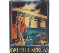 Bioprocess The Orient Express Poster Vintage Wall Art Decor Metal Sign Poster 20 x 30 cm