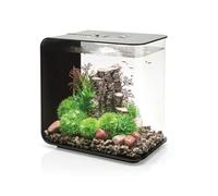biOrb Flow 30 Acquario in acrilico, nero, MCR multicolore, illuminazione a LED, elegante serbatoio da 30 litri con filtraggio in 5 fasi, facile da installare, include telecomando, pompa d'aria